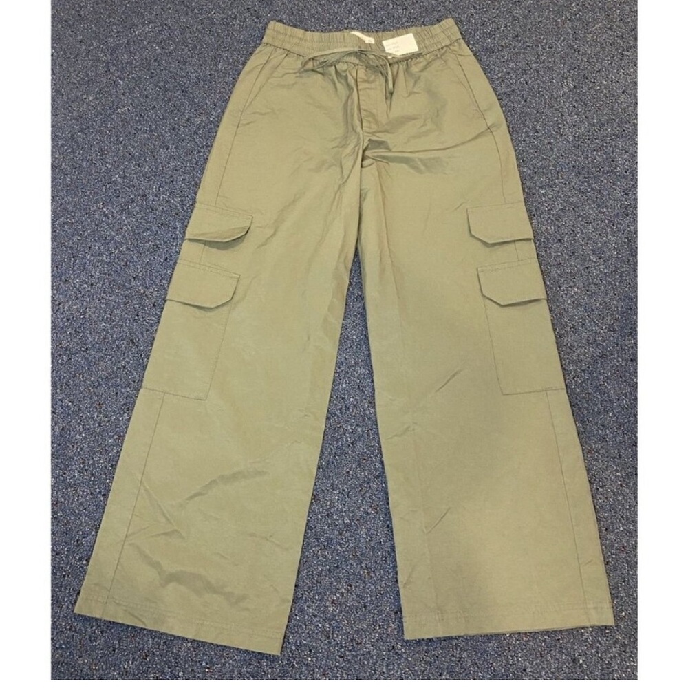 Abercrombie & Fitch x Jen Reed Green High-Waisted Cargo Pants